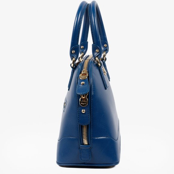 Salvatore Ferragamo Sapphire Darina Mini Satchel Bag - Picture 3 of 14